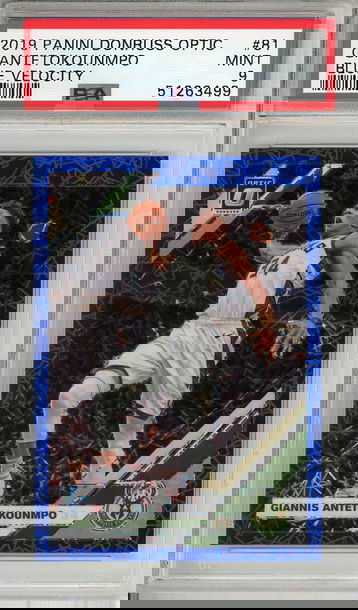 Giannis Antetokounmpo 2019-20 Panini Donruss Optic #81 PSA 9 Mint! 3499
