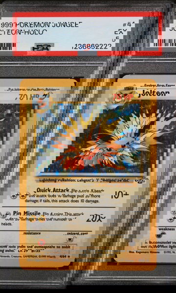 1999 Pokemon Jungle Holo Jolteon #4 PSA 5
