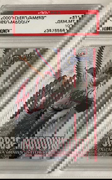 2000 FLEER GAMERS, GREG MADDUX #31  GEM MT 10