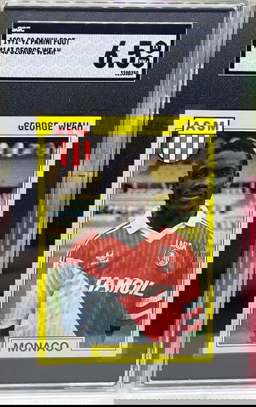 1991 Panini Foot George Weah SGC 6.5