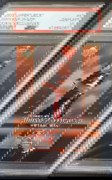 2003-04 Upper Deck Rookie Exclusives Dwayne Wade #5 PSA 10 GEM MINT