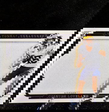 2025 National Treasures Collegiate FOTL  Colston Loveland  Patch/99  Michigan Bears