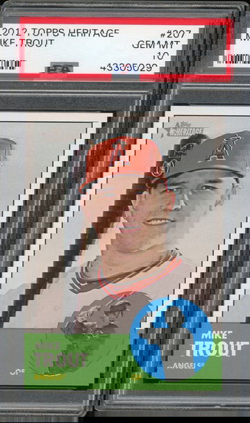 2012 Topps Heritage Mike Trout PSA 10