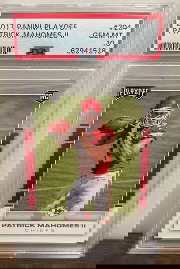 PATRICK MAHOMES 2017 Panini Playoff PSA 10