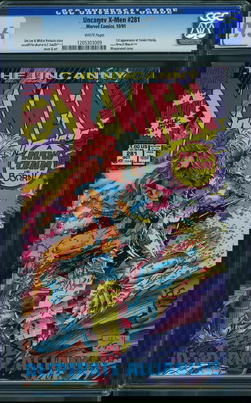 X-MEN #281, CGC 9.6 NM+ -- Red Logo!