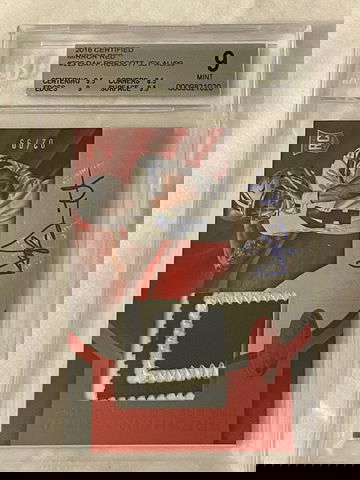 2016 Certified Dak Prescott RC Patch/Auto /99 BGS 9/10