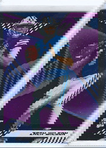 ZACH WILSON 2021 CHRONICLES DRAFT PICKS ROOKIE PURPLE #2/49 JETS!! jersey#