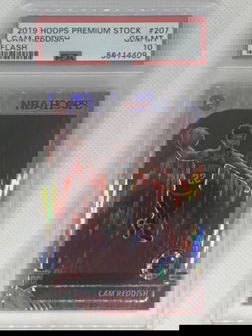 19-20 Hoops Premium Cam Reddish Photo Variation Silver Flash Rookie SP PSA 10