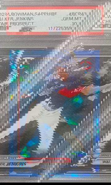 2024 Bowman Chrome Sapphire Walker Jenkins PSA 10