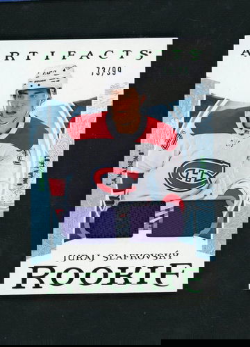 2022 Upper Deck Artifacts #73/99 Juraj Slafkovsky Rookie /99 Jersey