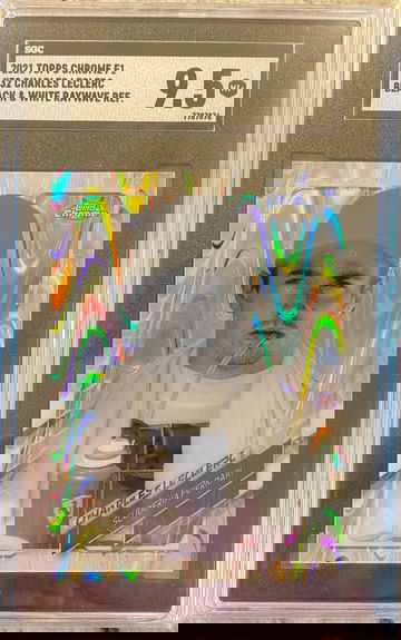 2021 Topps Chrome F1 Charles Leclerc #32  B&W Raywave