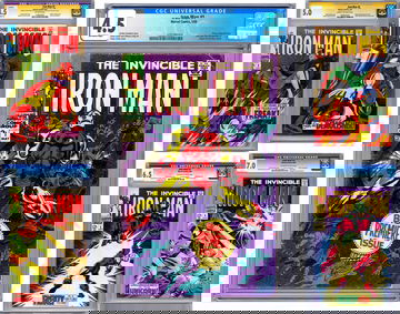 INVINCIBLE IRON MAN #12345 CGC 4.5-4.5-5.0-7.0-6.5 ISSUES #2-3 SIG STAN LEE 1968