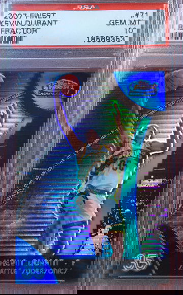 Kevin Durant Finest RC Blue Refractor /199