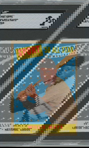 1958 Topps Willie Mays All-Star #486 SGC 2