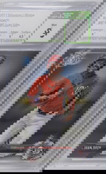 2017 Bowman Chrome Prospects #BCP180 Juan Soto CSG 9