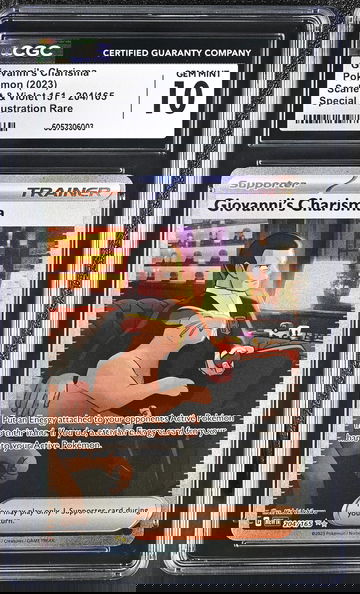 2023 Pokémon Scarlet & Violet 151 Supporter Giovanni's Charisma #204/165 CGC 10