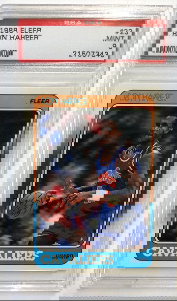 1988 Fleer Ron Harper PSA 9