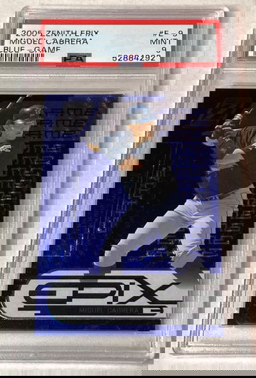 2005 Zenith Epix Miguel Cabrera Blue /350 PSA 9 Pop 2