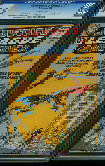 JUSTICE LEAGUE OF AMERICA #13, CGC 5.5 FN-