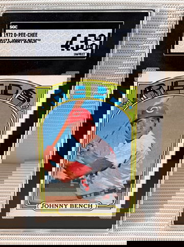 1972 O-Pee-Chee JOHNNY BENCH #433 SGC 4.5 (VG-EX+) *FRESH SLAB