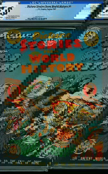 PICTURE STORIES FROM WORLD HISTORY #1, CGC 7.0 FVF