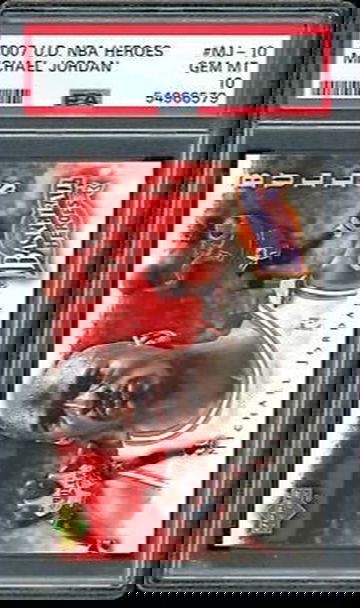 2007 Upper Deck UD NBA Heroes MJ-10 Michael Jordan Chicago Bulls PSA 10 Gem Mint 
