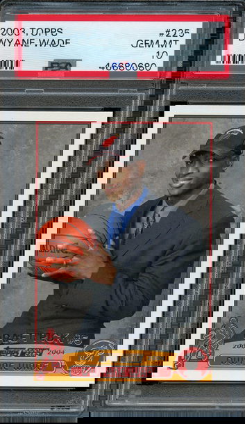 2003 Topps Dwyane Wade PSA 10