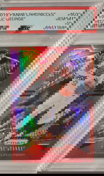 Paul George 2019 chronicles red prizm sp /149