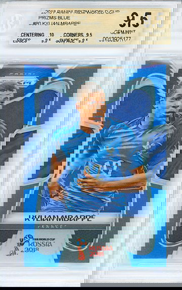 2018 Kylian Mbappe Blue Prizm /199 BGS 9.5 Gem Mint