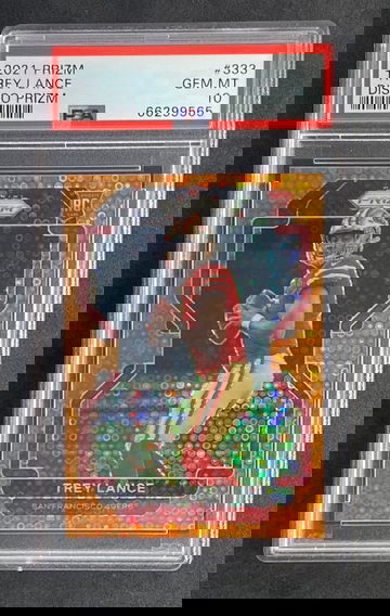 2021 Prizm Trey Lance Disco Prizm #333 PSA 10