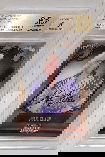 2011 Panini Americana Private Signings Ric Flair #20/99 #6 - BGS 9.5 GEM MINT AUTO 8