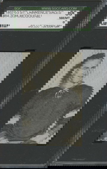 1952-53 St. Lawrence Sales #84 Tom McDougall Sherbrooke Saints SGC 88 NM/MT 8