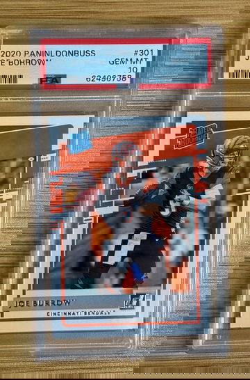 2020 Panini Donruss Joe Burrow Rated Rookie Card PSA 10! (#301)