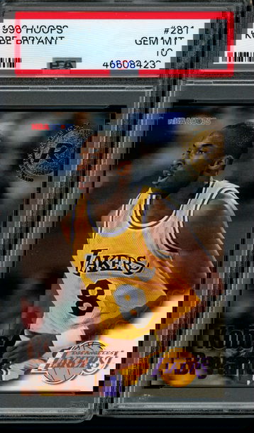 1996 Hoops #281 Kobe Bryant PSA GEM MINT 10