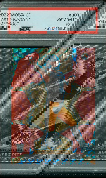 2022 Panini Mosaic Red Mosaic Kenny Pickett #301 PSA 10