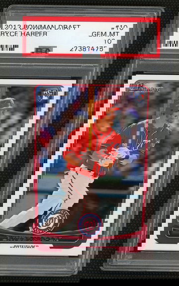 Bryce Harper 2012 Bowman Draft PSA 10