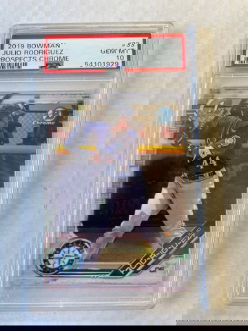 JULIO RODRIGUEZ 2019 BOWMAN CHROME 1ST PSA 10!!