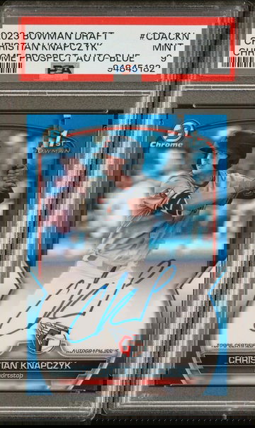 2023 Bowman Draft Auto Blue Christian Knapczyk #CDA-CKN /150 PSA 9