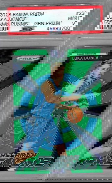 2018 Panini Prizm Freshman Phenoms 23 Luka Doncic Green Prizm