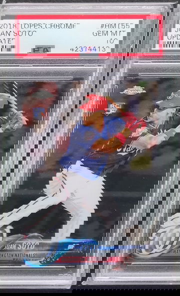 2018 Juan Soto Topps Chrome Update PSA 10