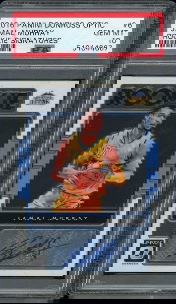 Jamal Murray 2016/17 Panini Donruss Optic Rookie Signatures #6 PSA 10 GEM MINT Nuggets!!