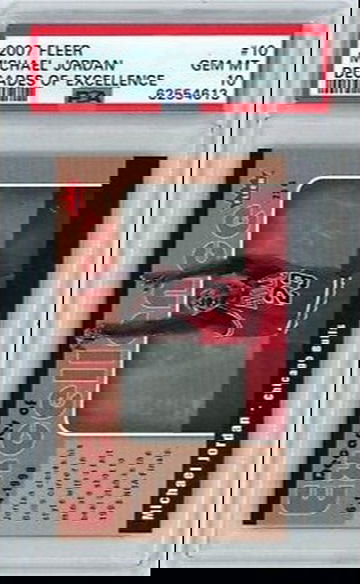 2007 Fleer Decade of Excellence 10 Michael Jordan Chicago Bulls PSA 10 Gem Mint