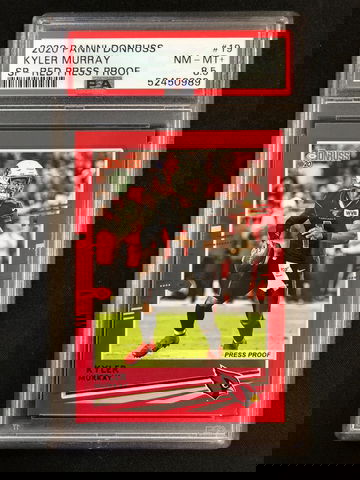 2020 Panini Donruss Football - Kyler Murray - Red Press Proof SP PSA 8.5