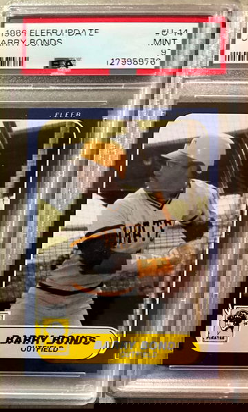 1986 FLEER UPDATE #U-14 BARRY BONDS RC MINT PSA 9