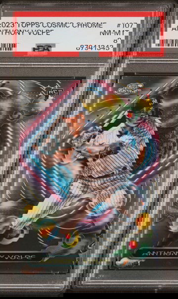 2023 Topps Cosmic Chrome Anthony Volpe #107 RC PSA 8