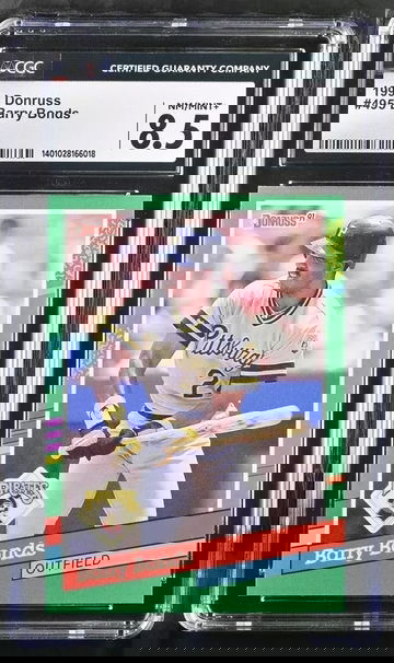 1991 DONRUSS #495 BARRY BONDS PIRATES CGC 8.5