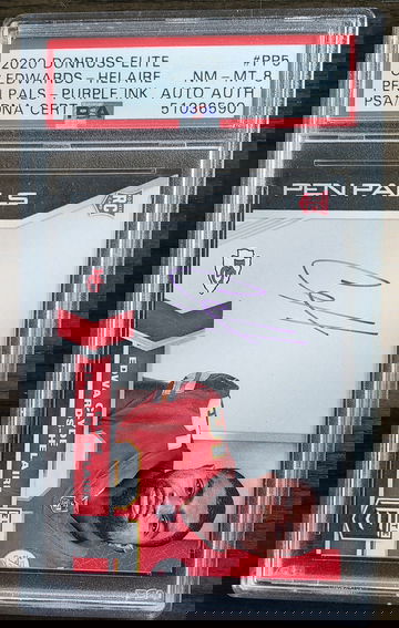 Clyde edwards-helaire auto donruss elite