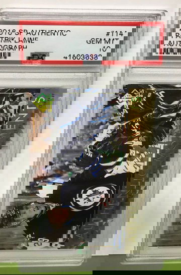 2016-17 SP Authentic Patrik Laine Authentic Moments Rookie RC Auto PSA 10 POP 1