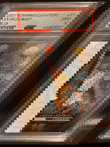 2007 Bowman Elevation #71 Kevin Durant Blue 54/99 PSA 9 