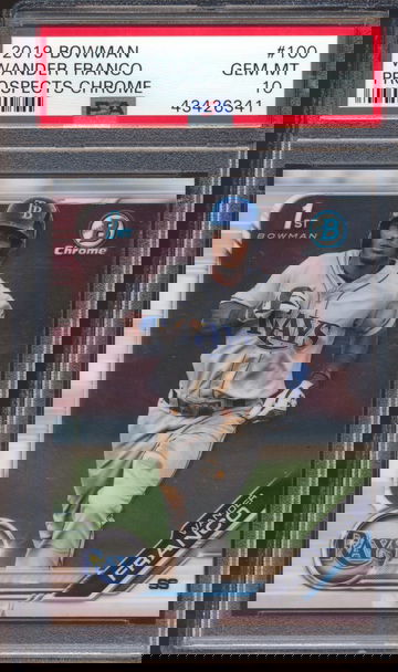 2019 Bowman Chrome Prospect #100 Wander Franco RC PSA 10 GEM MINT 43426341